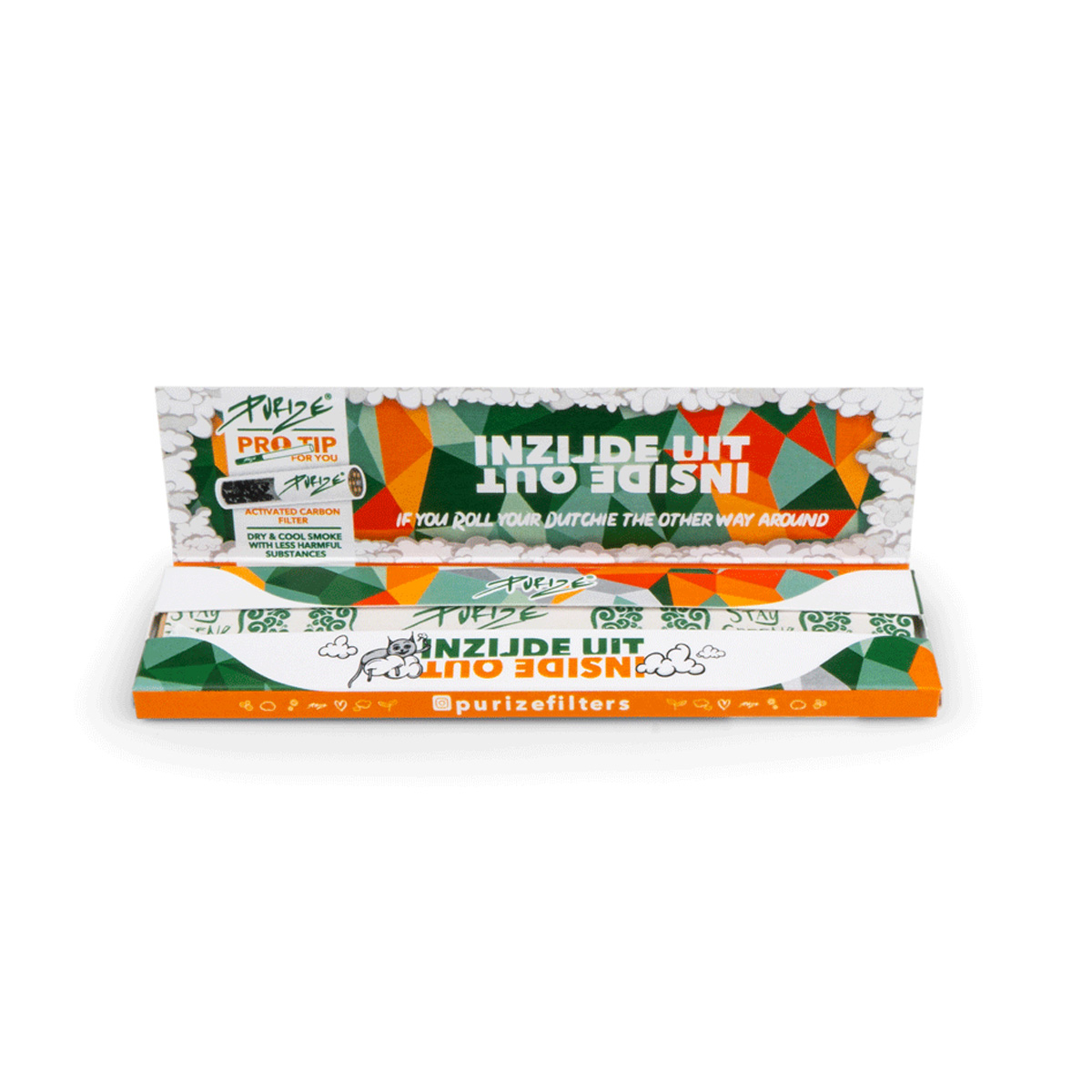 PURIZE Inside Out Papers King Size Slim Display 50pcs