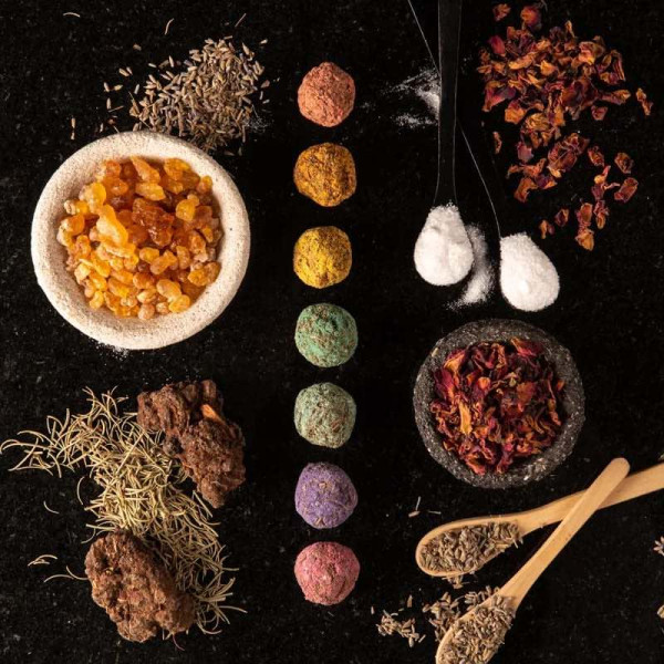 Räucherkugeln - 7 Chakras - Box - 7 Stück