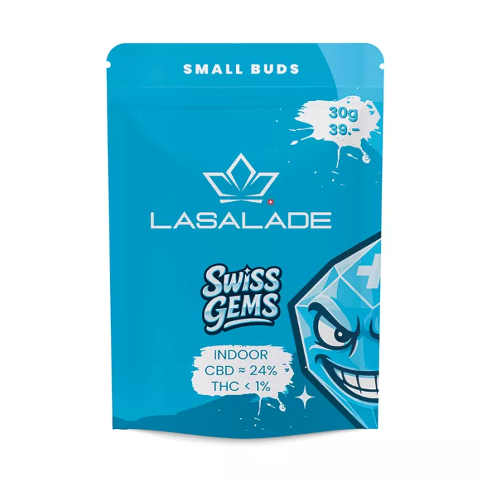 Lasalade - CBD Blüten - Swiss Gems - Mini Buds 30g