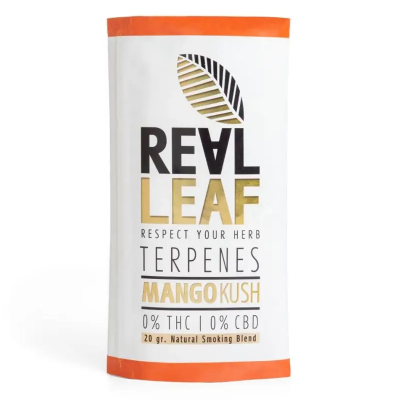 Real Leaf ~ Mango Kush nikotinfreier Tabakersatz ~ 20g